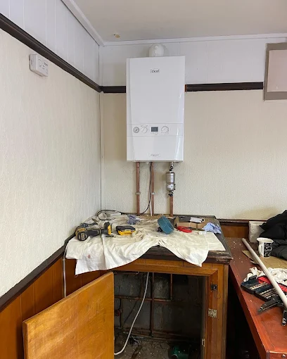 Ideal boiler installation with new pipework